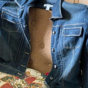Chico’s Platinum Denim Jacket